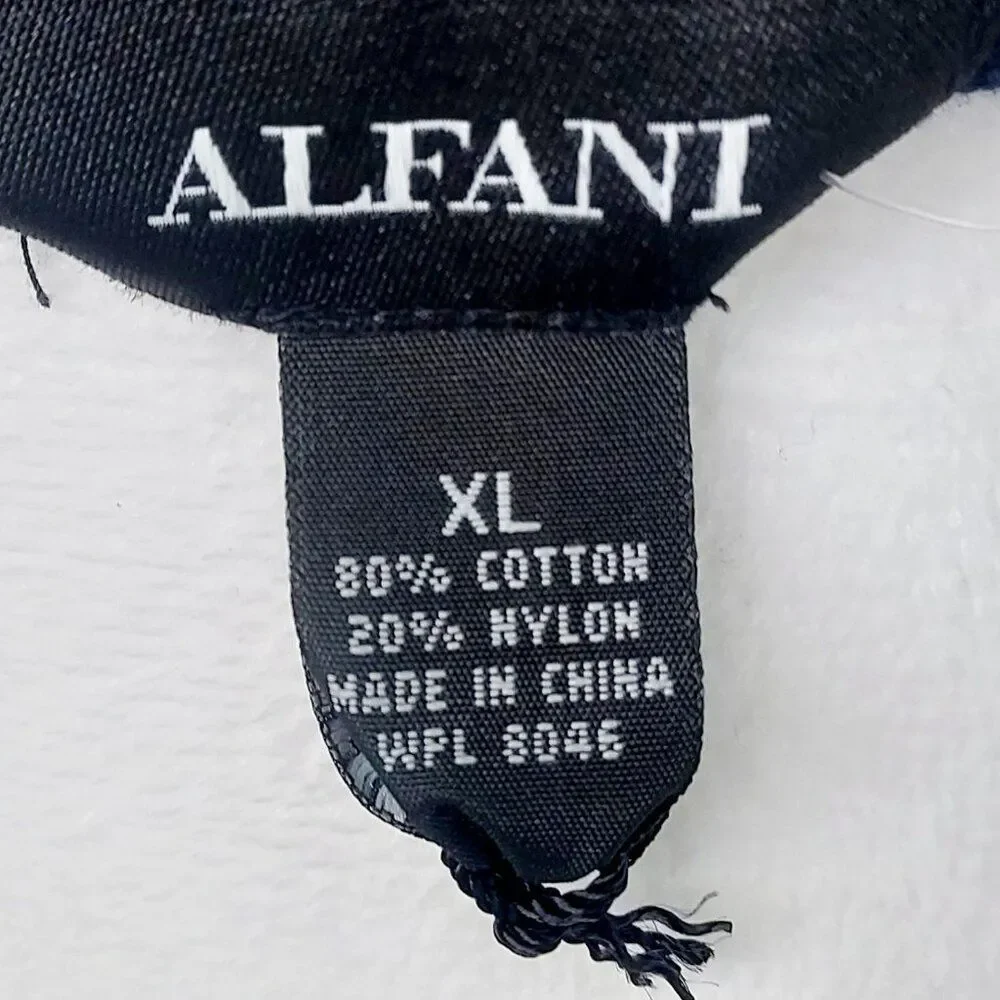 Alfani Men's Long-Sleeve V-Neck Keyitem Sweater Navy Size XL